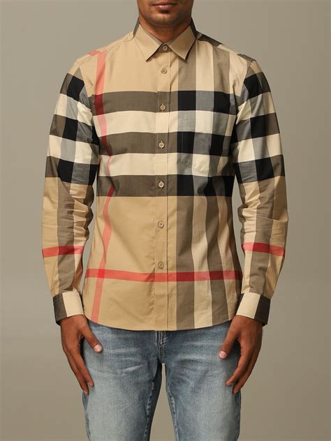 burberry mens shirts|designer shirt burberry for men.